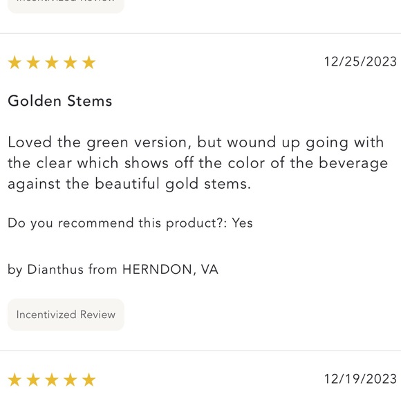 ✨ 24K Gold PINK Catherine Martin Gold Starry Night Wine Glasses - Picture 8 of 10